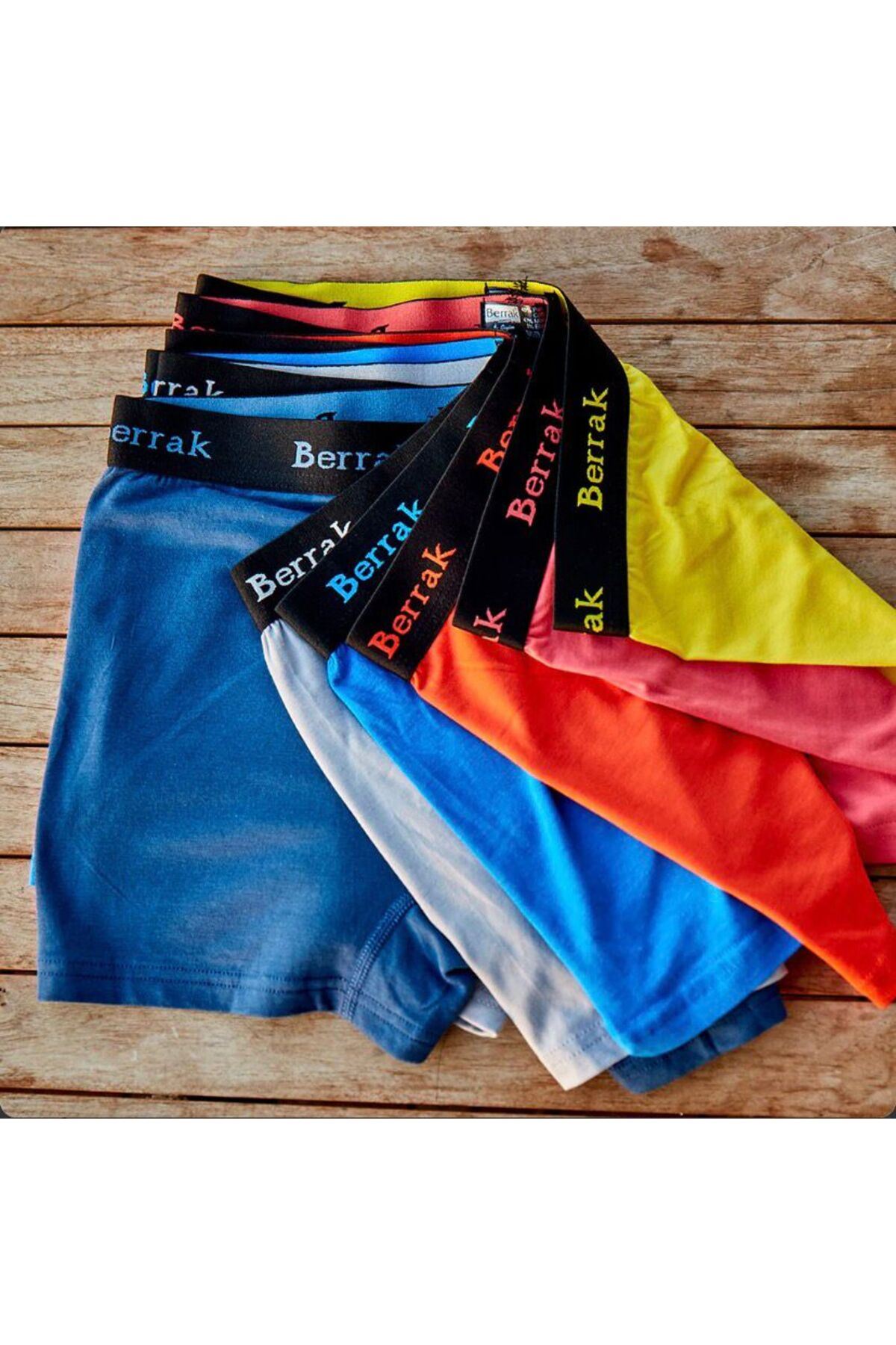 6'LI MODAL ERKEK LİKRALI BOXER KARIŞIK RENKLİ-4476