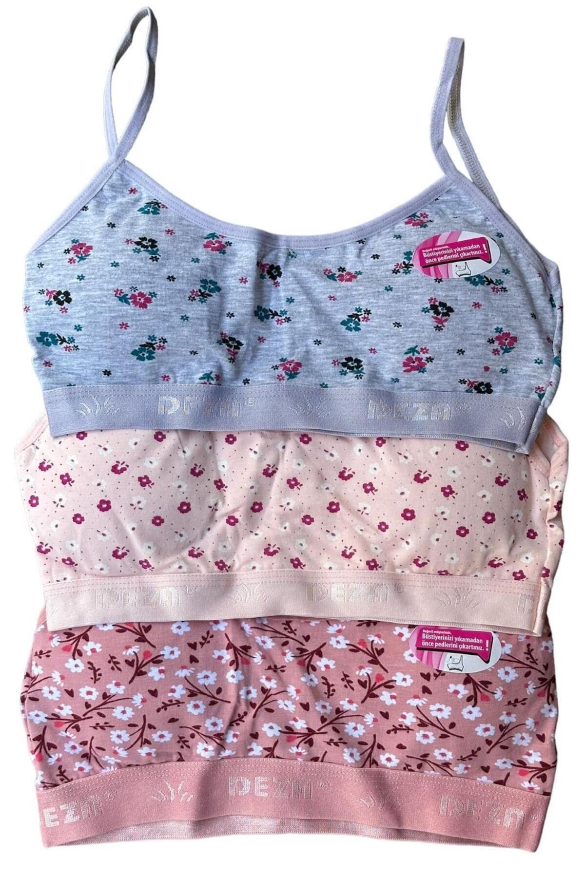 3'LÜ KIZ ÇOCUK PEDLİ ALIŞTIRMA KARIŞIK DESEN -DONDEZA 425