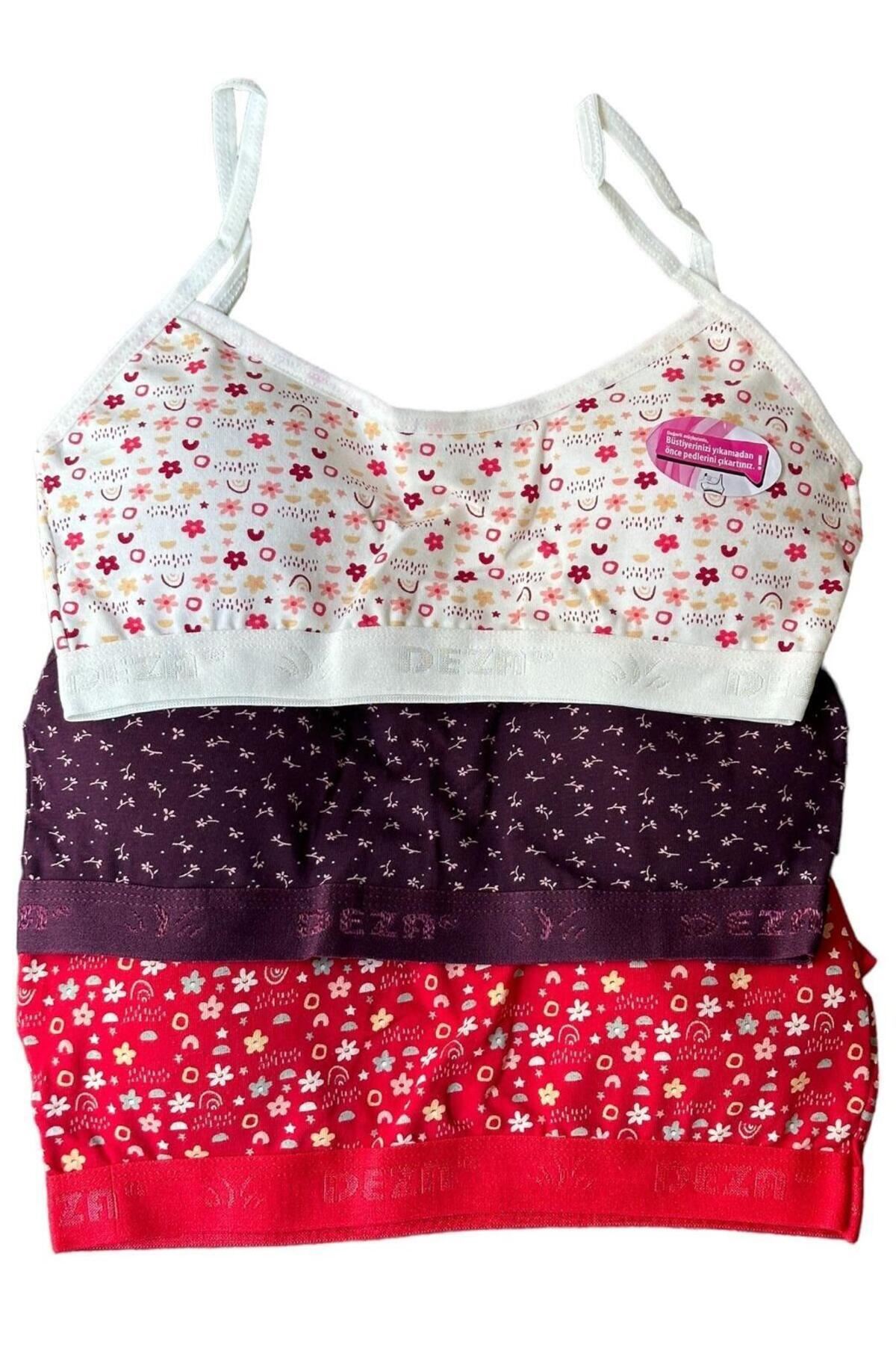 3'LÜ KIZ ÇOCUK PEDLİ ALIŞTIRMA KARIŞIK DESEN -DONDEZA 425