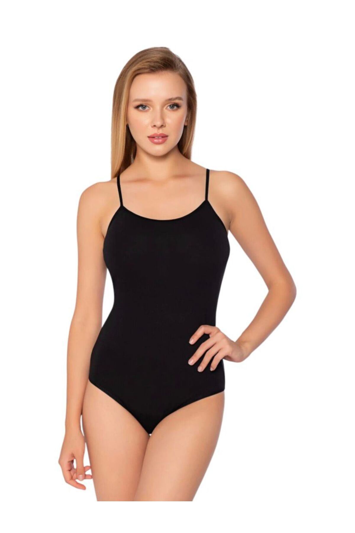 6'LI KADIN İP ASKI ÇITÇITLI BODY