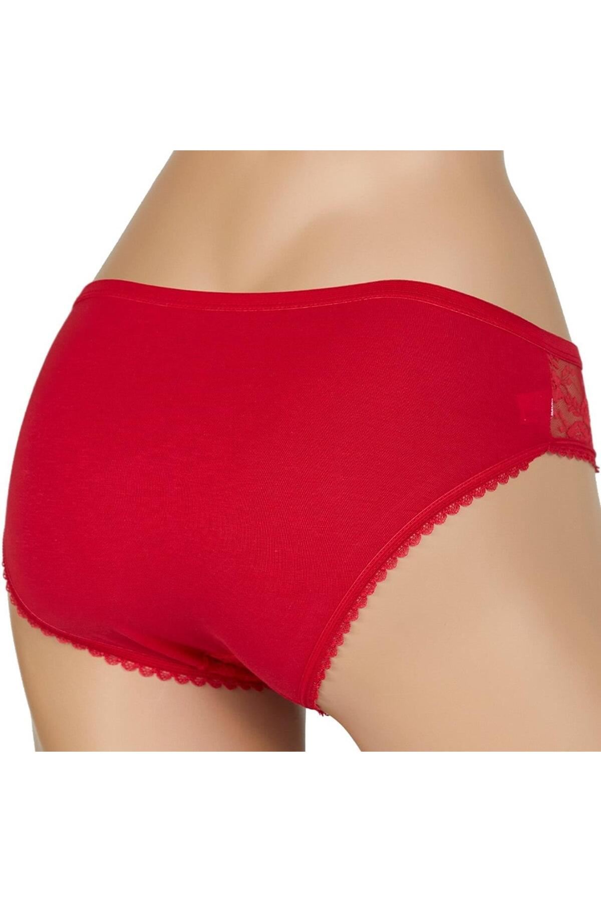 12'Lİ DANTELLİ KADIN KÜLOT-KARIŞIK RENK-DONDEZA