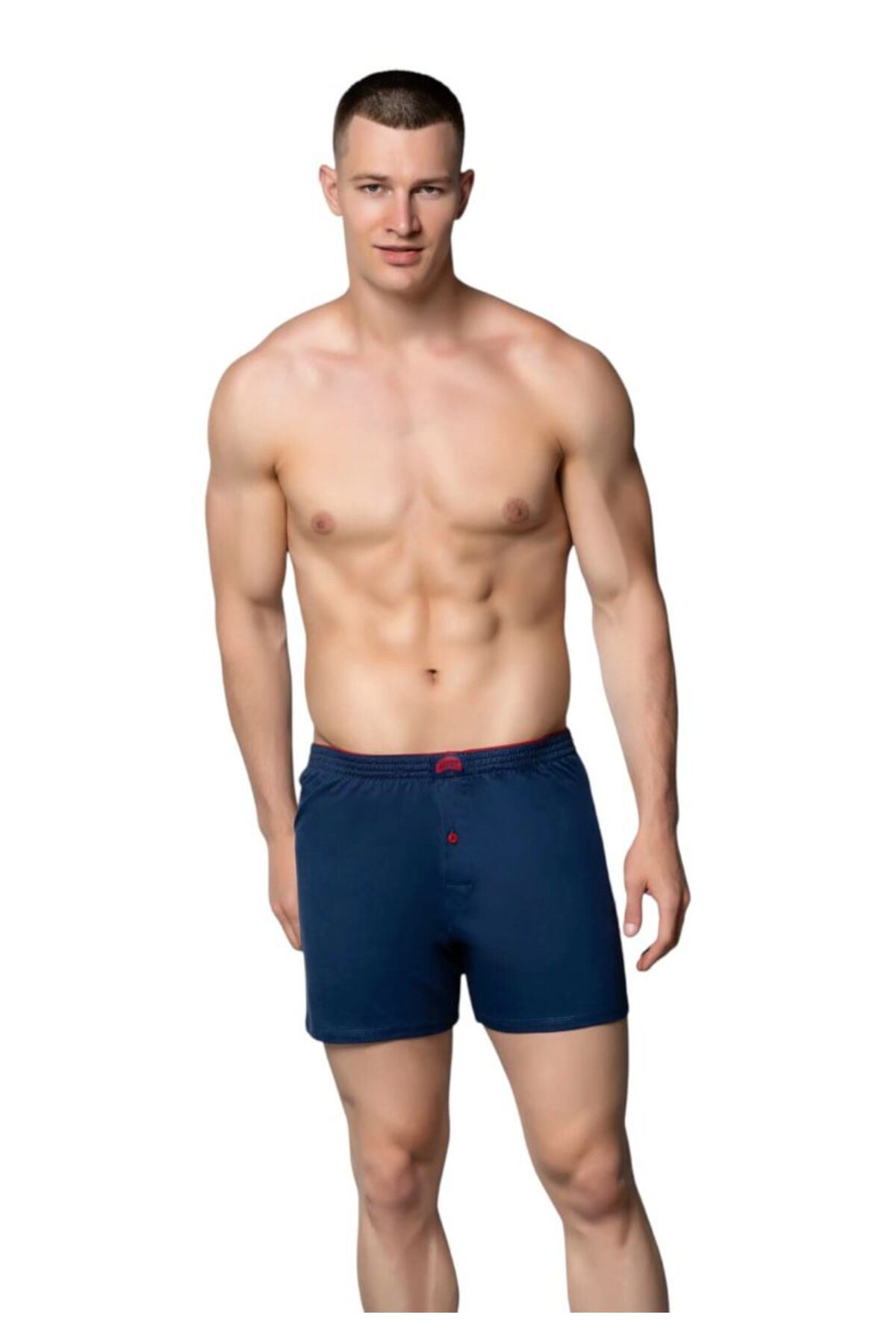 3'LÜ ERKEK HAVLU BEL RAHAT KESİM PAMUK BOXER-GÜMÜŞ 4020