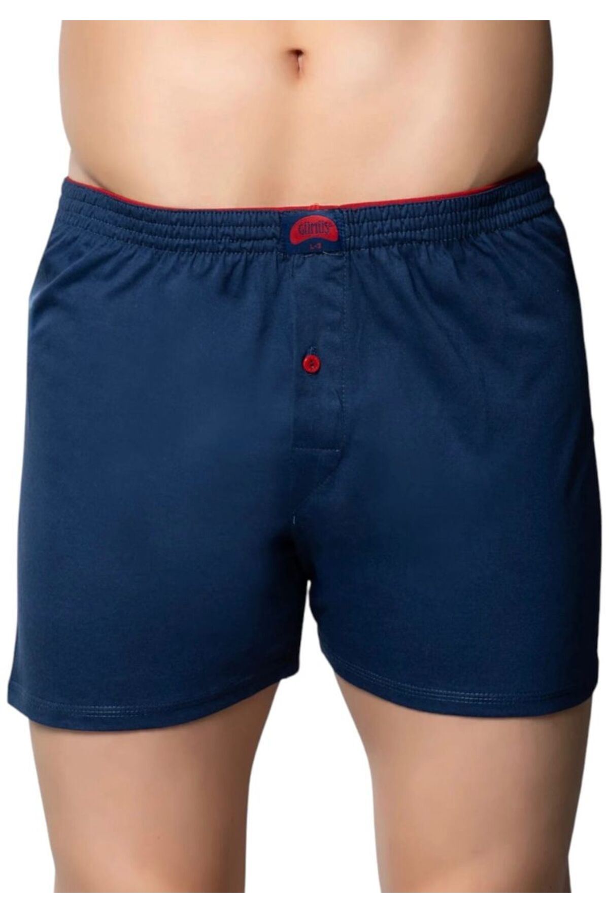 6'LI ERKEK HAVLU BEL RAHAT KESİM PAMUK BOXER-GÜMÜŞ 4020