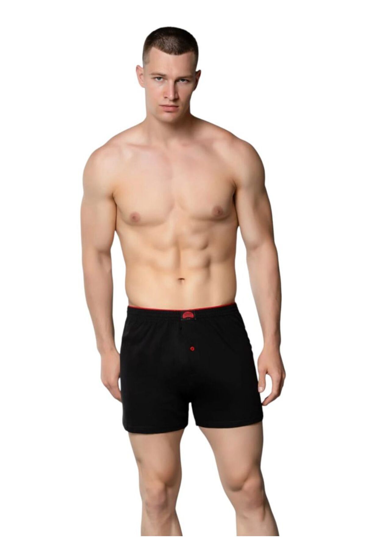 3'LÜ ERKEK HAVLU BEL RAHAT KESİM PAMUK BOXER-GÜMÜŞ 4020