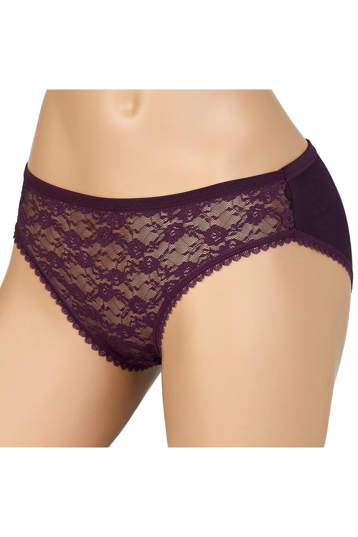 3'LÜ DESENLİ KADIN KÜLOT-KARIŞIK RENK-DONDEZA