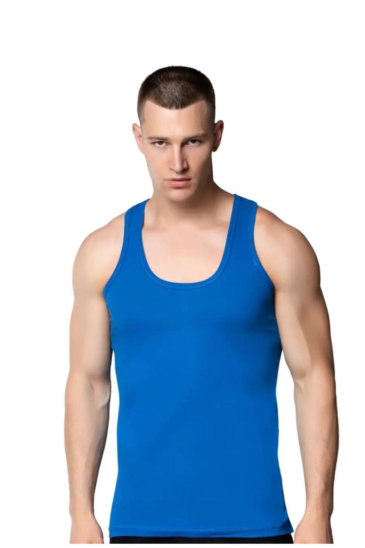 12'Lİ ERKEK RENKLİ ATLET KLASİK KESİM-