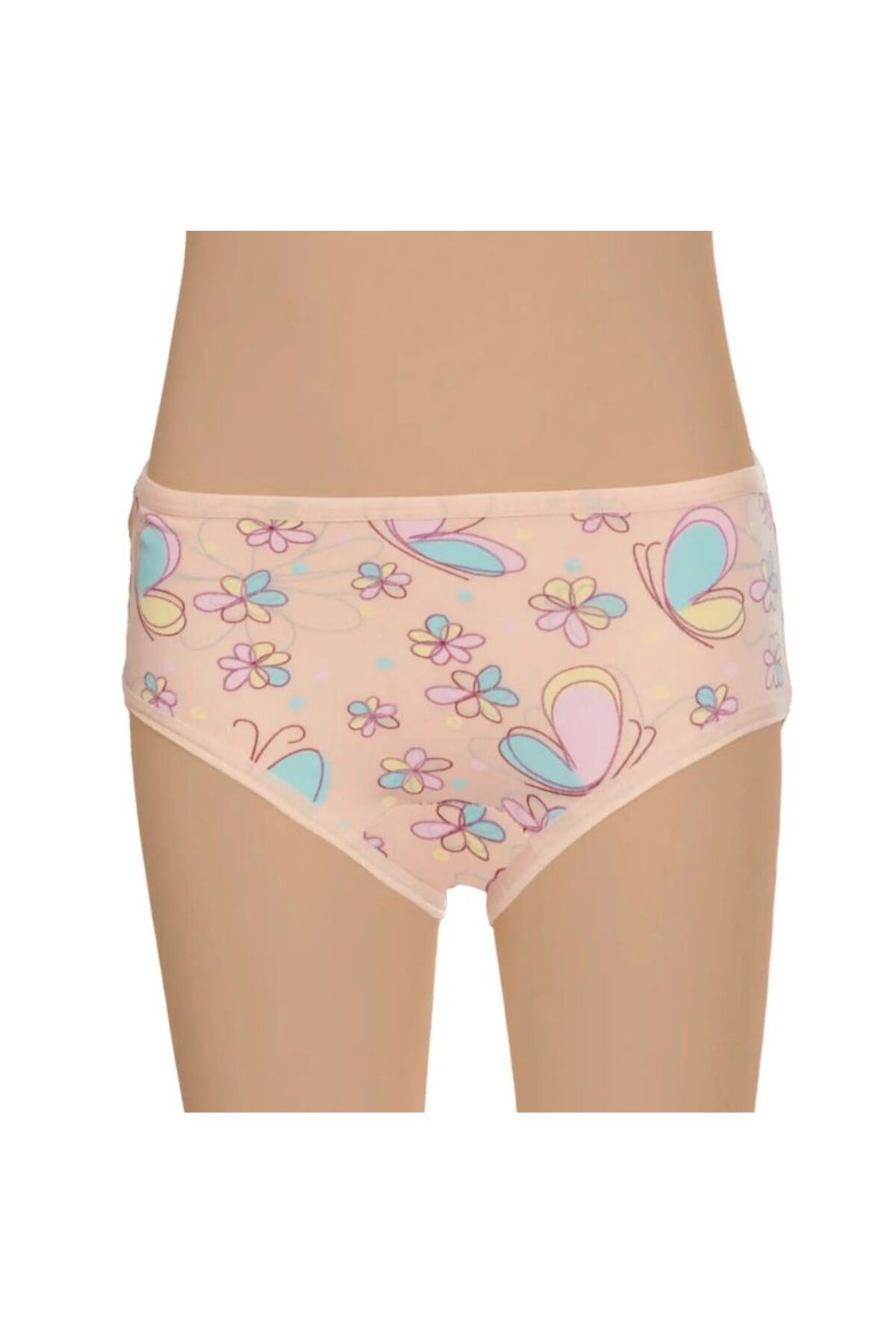 KIZ ÇOCUK KÜLOT 12'Lİ PAKET KARIŞIK DESEN-RENK -GÜMÜŞ 3071