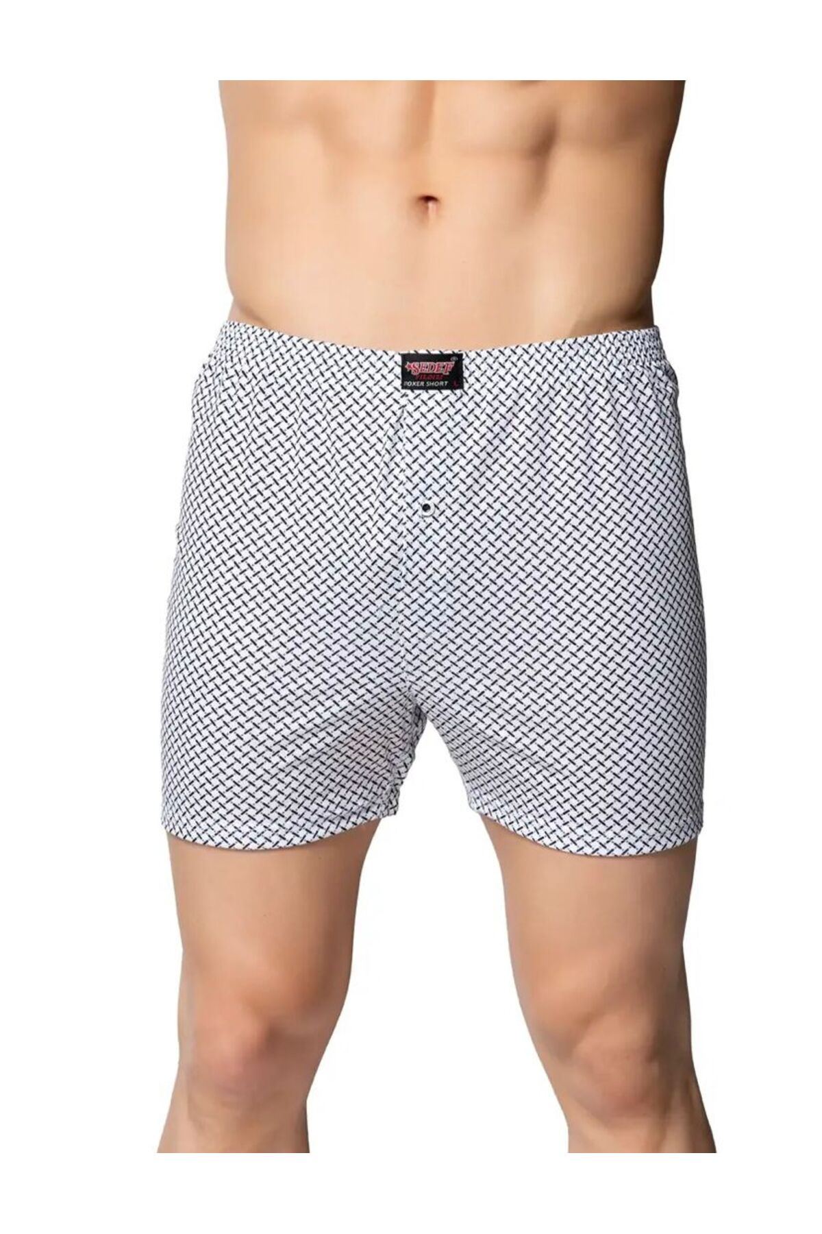 ERKEK RAHAT KESİM BOXER 12'Lİ PAKET-KARIŞIK DESEN SEDEF1012