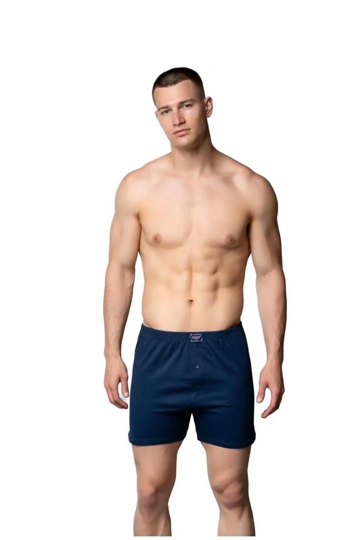 ERKEK RAHAT KESİM DÜĞMELİ BOXER 6'LI PAKET- 1094