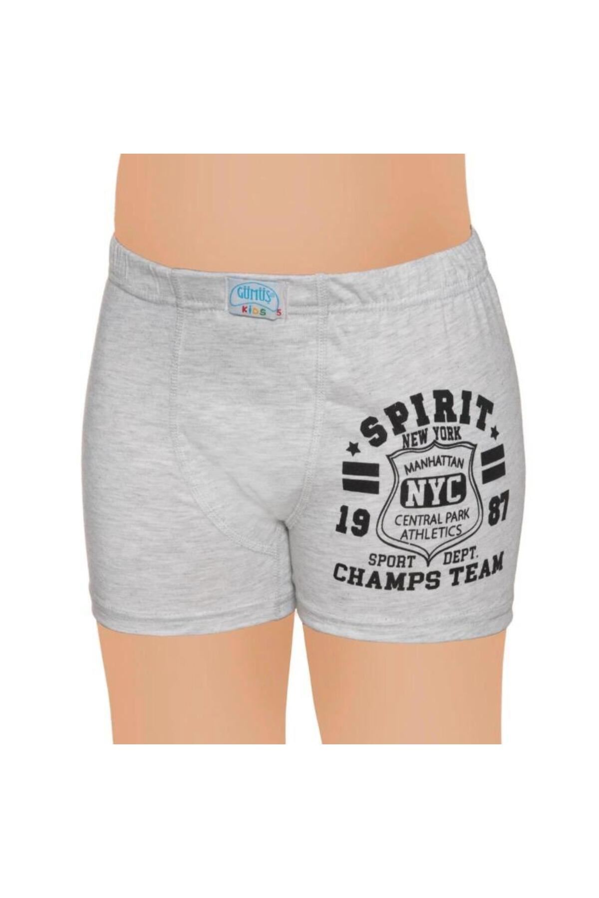 12'Lİ ERKEK ÇOCUK BOXER KARIŞIK RENK DESEN-3110