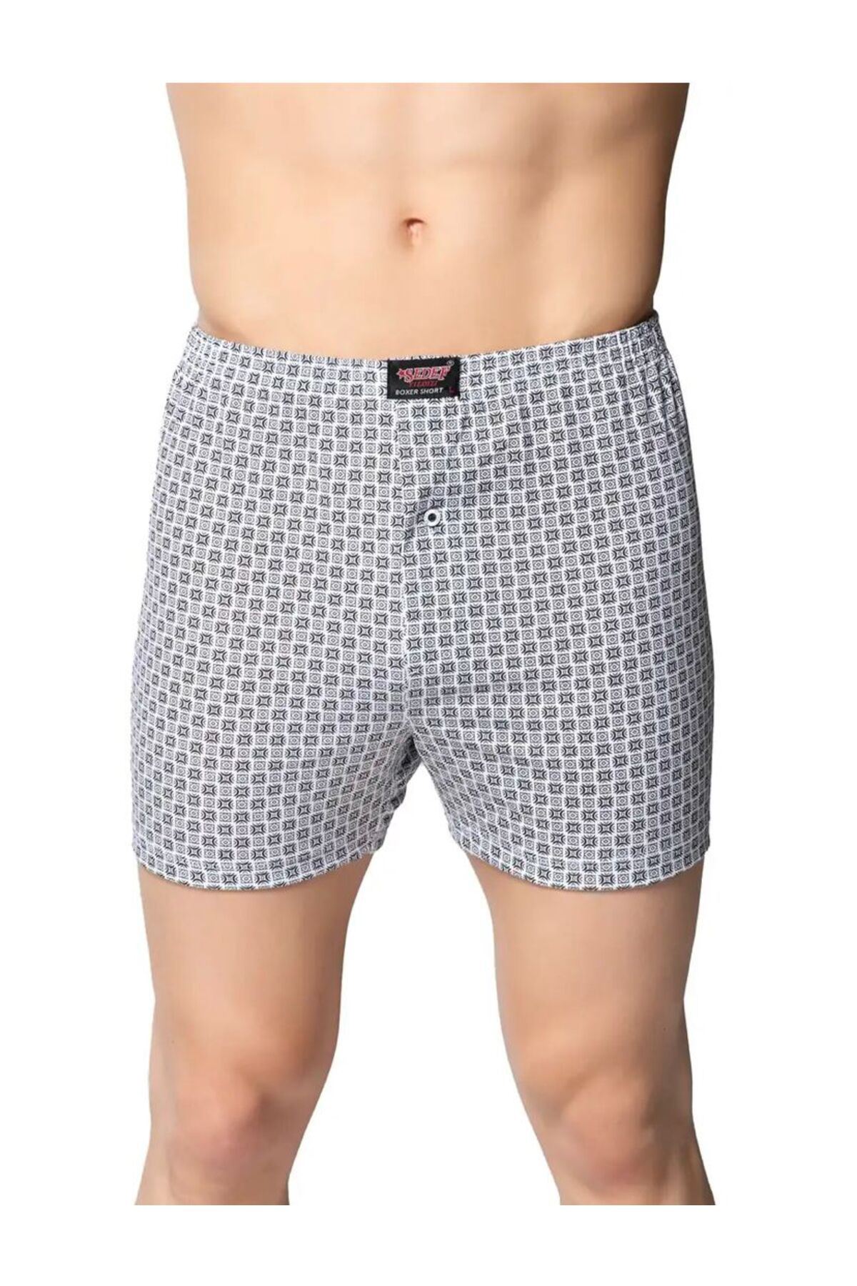 ERKEK RAHAT KESİM BOXER 12'Lİ PAKET-KARIŞIK DESEN SEDEF1012