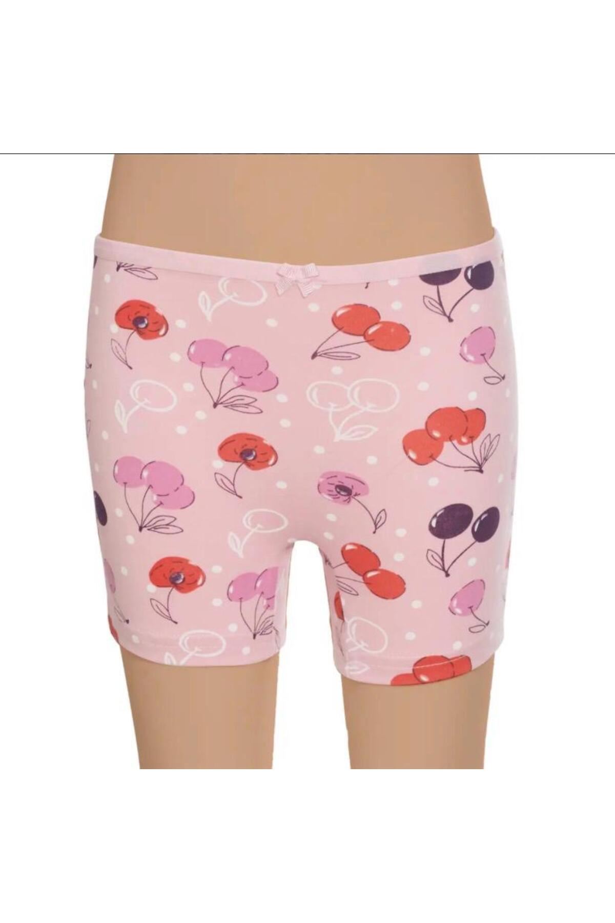 KIZ ÇOCUK BOXER DESENLİ 12'Lİ PAKET KARIŞIK DESEN-GÜMÜŞ 3072