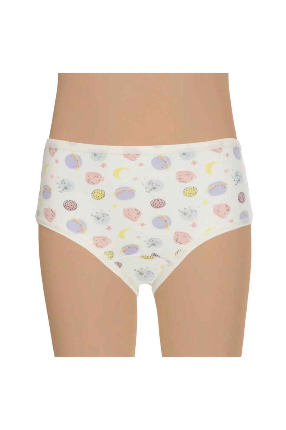 KIZ ÇOCUK KÜLOT 6'LI PAKET KARIŞIK DESEN-RENK 3071