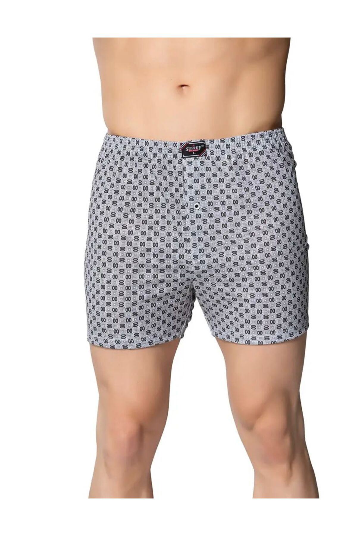 ERKEK RAHAT KESİM BOXER 12'Lİ PAKET-KARIŞIK DESEN SEDEF1012