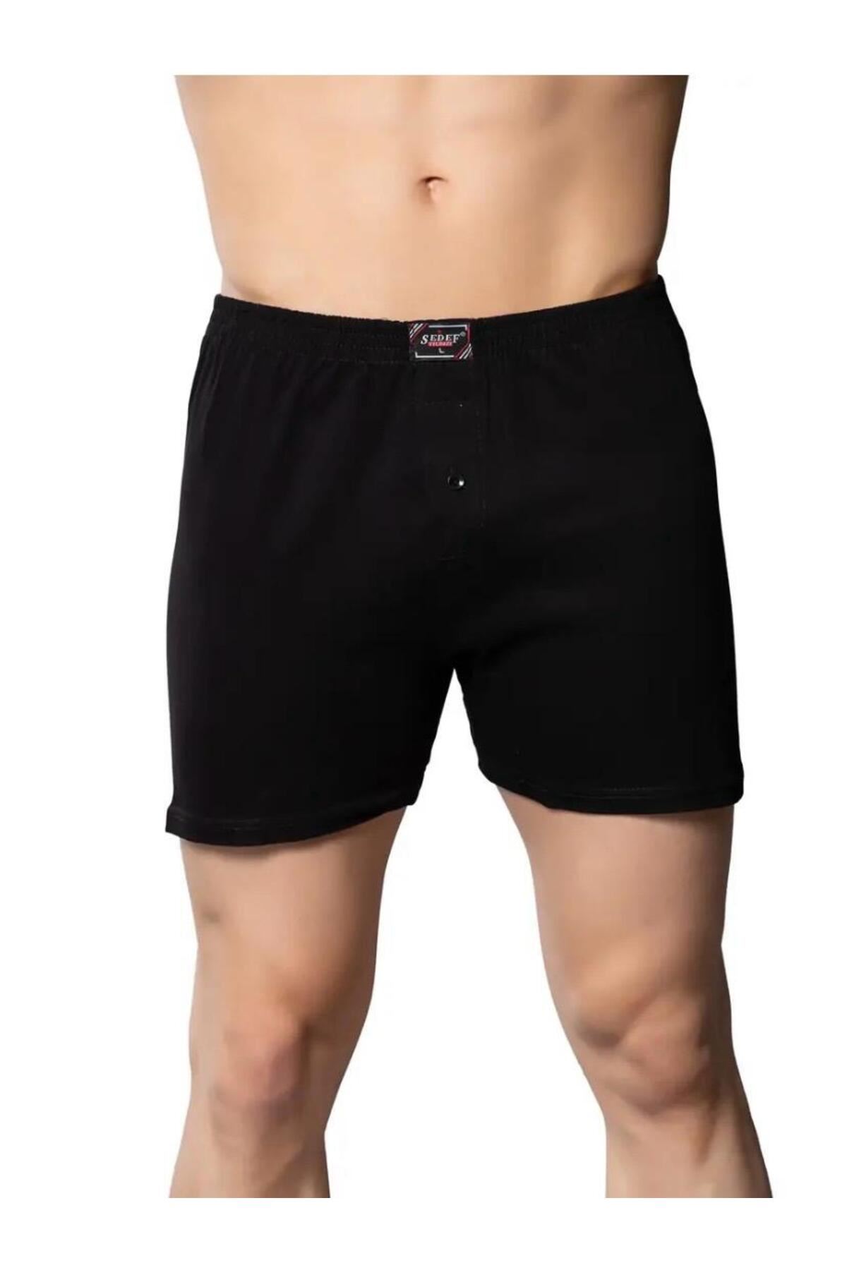 ERKEK RAHAT KESİM DÜĞMELİ BOXER 6'LI PAKET- 1094