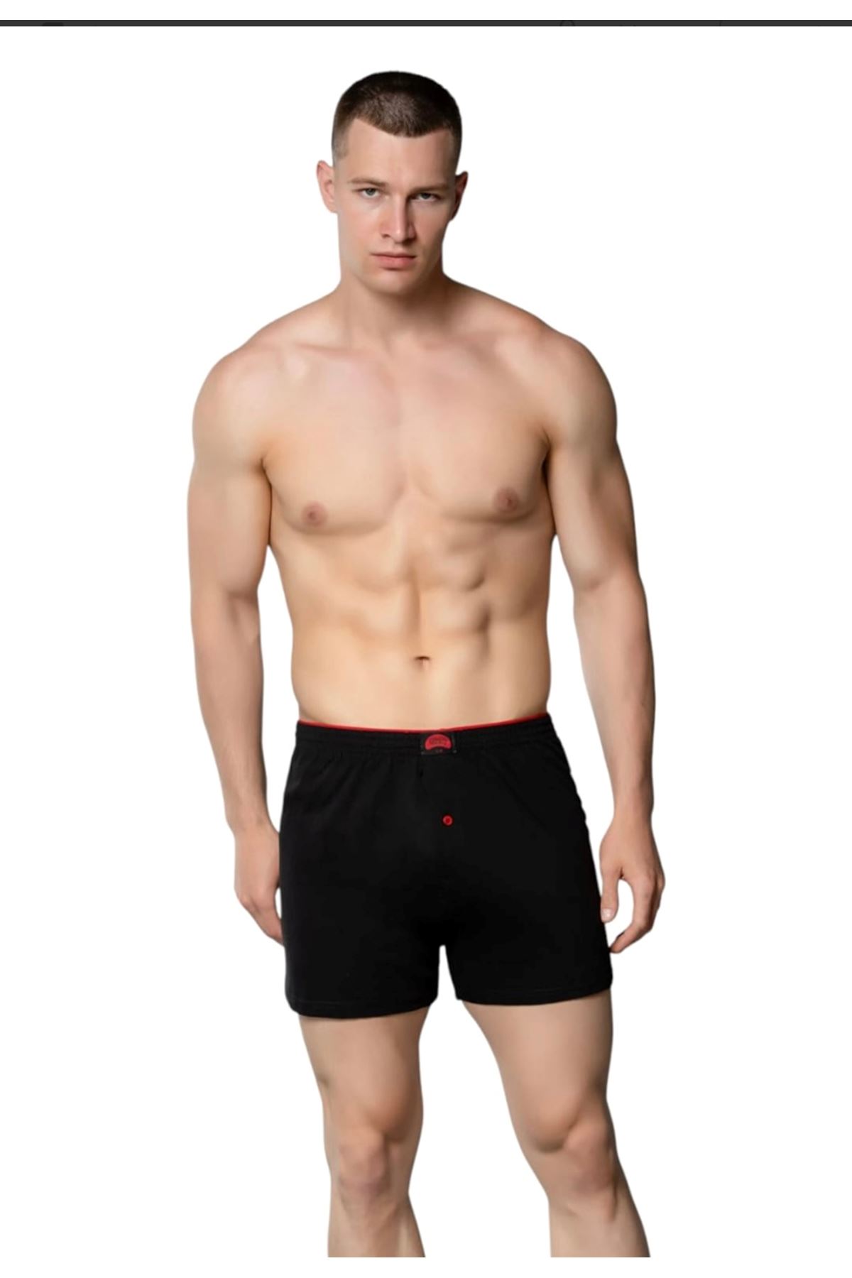 6'LI ERKEK HAVLU BEL RAHAT KESİM PAMUK BOXER-GÜMÜŞ 4020 