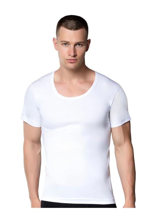 3'LÜ ERKEK BİSİKLET-AÇIK YAKA PENYE FANİLA-GÜMÜŞ 3003