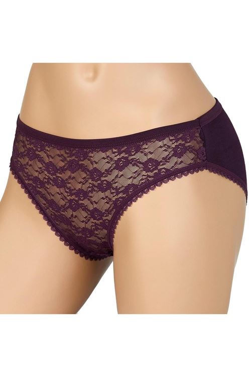 12'Lİ DANTELLİ KADIN KÜLOT-KARIŞIK RENK-DONDEZA