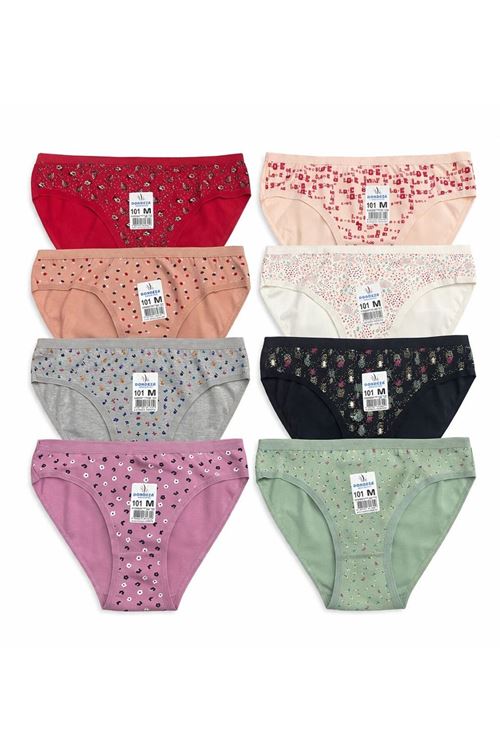 6'LI DESENLİ KADIN KÜLOT-KARIŞIK DESEN-DONDEZA