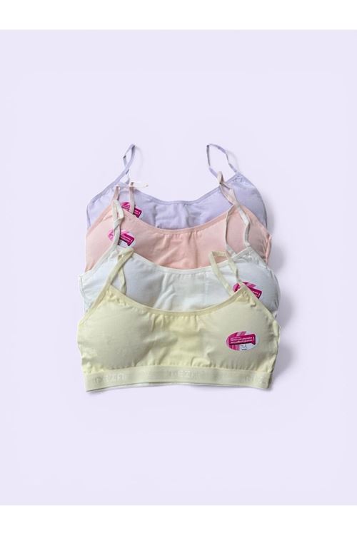 12'Lİ KIZ ÇOCUK İP ASKI PEDLİ ALIŞTIRMA YARIM ATLET-KARIŞIK RENK -DONDEZA 419