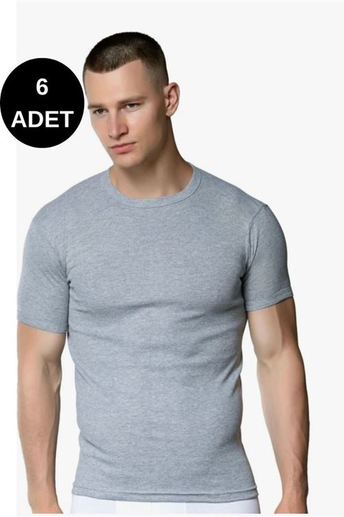 SPOR KOLLU SIFIR YAKA FANİLA 6’LI PAKET 4050