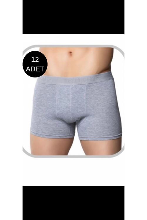 ERKEK LİKRALI BOXER 4018 12’Lİ PAKET