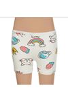 3'LÜ KIZ ÇOCUK BOXER DESENLİ KARIŞIK DESEN-GÜMÜŞ 3072